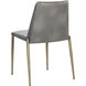 Renee Belfast Heather Grey / Bravo Metal Stackable Dining Chair, Set Of 2